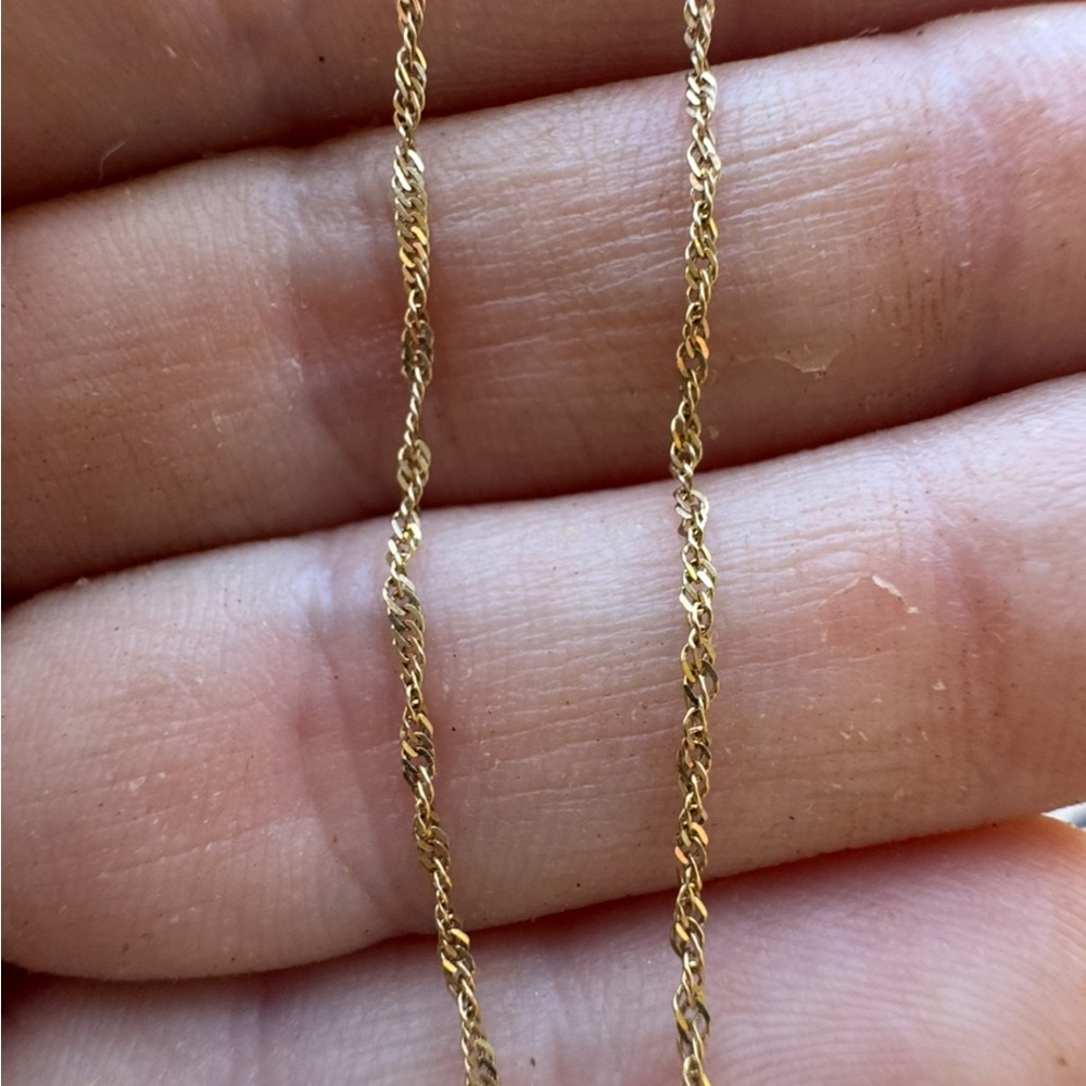 Vintage  solid 10k yellow gold bracelet - Picture 3 of 14
